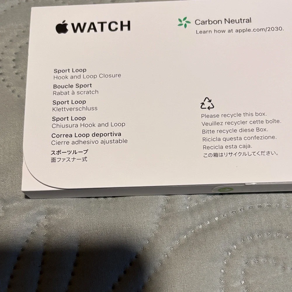 Apple blue/grey Watch Band